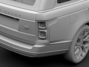 range rover hse td6 lwb l405 2018 3D Model