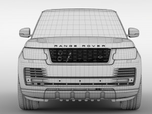 range rover hse td6 lwb l405 2018 3D Model