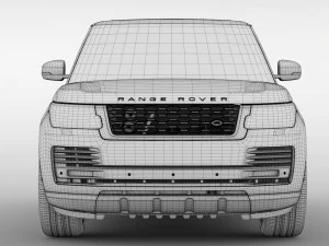 range rover hse td6 lwb l405 2018 3D Model