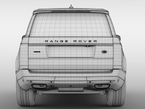 range rover hse td6 lwb l405 2018 3D Model