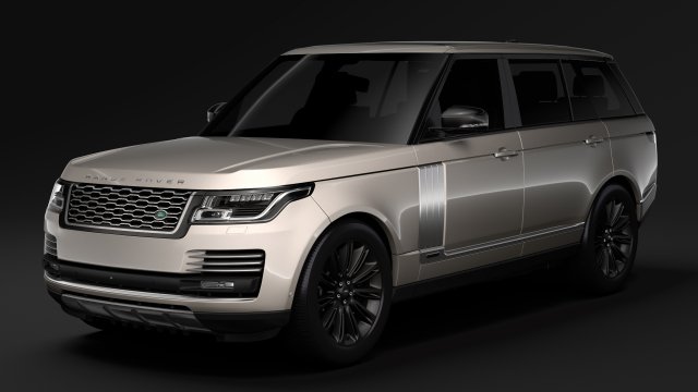 range rover autobiography hybrid lwb l405 2018 Model 3D .c4d .max .obj .3ds .fbx .stl .blend 
