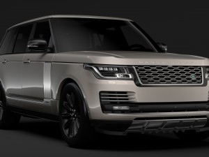 range rover autobiography hybrid lwb l405 2018 Model 3D