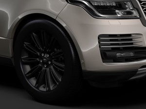 range rover autobiography hybrid lwb l405 2018 Model 3D