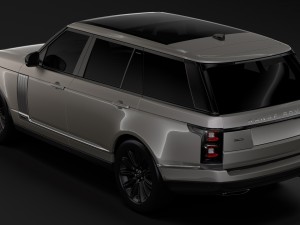 range rover autobiography hybrid lwb l405 2018 Model 3D