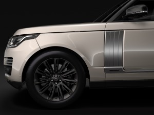 range rover autobiography hybrid lwb l405 2018 Model 3D