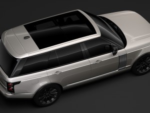 range rover autobiography hybrid lwb l405 2018 Model 3D