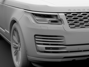 range rover autobiography hybrid lwb l405 2018 Model 3D