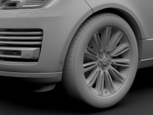 range rover autobiography hybrid lwb l405 2018 Model 3D