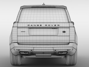 range rover autobiography hybrid lwb l405 2018 Model 3D