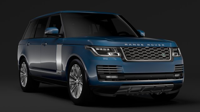 range rover autobiography lwb l405 2018 3D Model .c4d .max .obj .3ds .fbx .stl .blend 