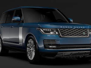 range rover autobiography lwb l405 2018 3Dモデル