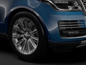 range rover autobiography lwb l405 2018 3D Model