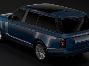 range rover autobiography lwb l405 2018 3D Model
