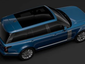 range rover autobiography lwb l405 2018 3D Model