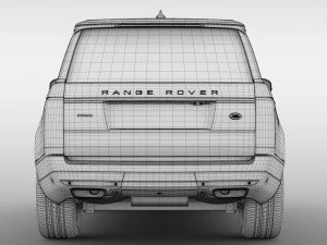 range rover autobiography lwb l405 2018 3D Model