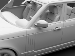 range rover autobiography lwb l405 2018 3D Model