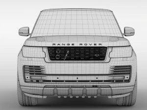 range rover autobiography lwb l405 2018 3D Model