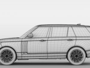 range rover autobiography lwb l405 2018 3D Model