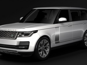 range rover autobiography p400e lwb l405 2018 Modelo 3D