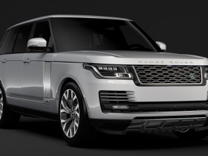 range rover autobiography p400e lwb l405 2018 Modelo 3D