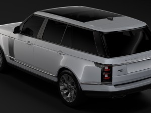 range rover autobiography p400e lwb l405 2018 Modelo 3D
