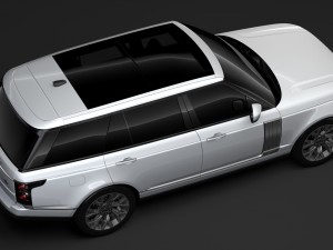 range rover autobiography p400e lwb l405 2018 Modelo 3D