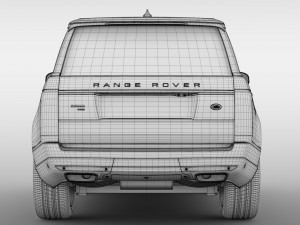 range rover autobiography p400e lwb l405 2018 Modelo 3D