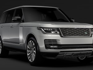 range rover vogue se lwb l405 2018 3D Model