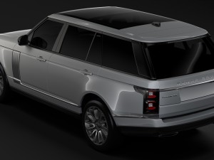 range rover vogue se lwb l405 2018 3D Model
