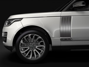 range rover vogue se lwb l405 2018 3D Model