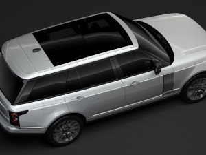 range rover vogue se lwb l405 2018 3D Model