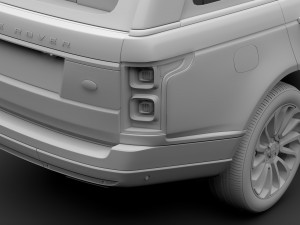 range rover vogue se lwb l405 2018 3D Model