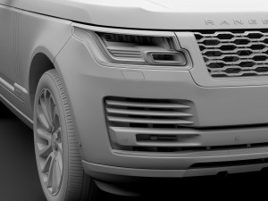 range rover vogue se lwb l405 2018 3D Model