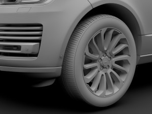 range rover vogue se lwb l405 2018 3D Model