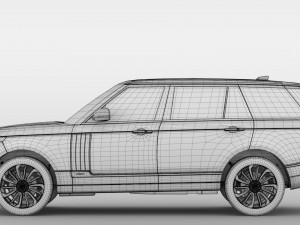 range rover vogue se lwb l405 2018 3D Model