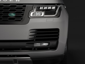range rover vogue lwb l405 2018 Model 3D