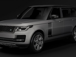 range rover vogue lwb l405 2018 Model 3D