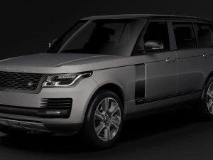 range rover vogue lwb l405 2018 3D Model