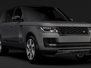 range rover vogue lwb l405 2018 Model 3D