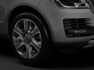 range rover vogue lwb l405 2018 3D Model