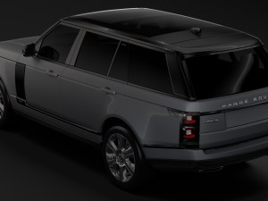 range rover vogue lwb l405 2018 Model 3D