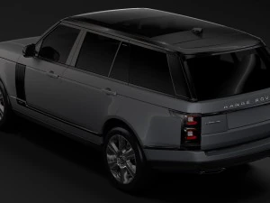 range rover vogue lwb l405 2018 3D Model