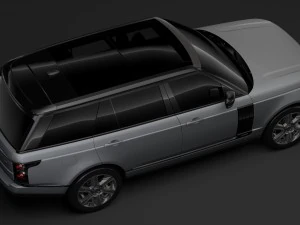 range rover vogue lwb l405 2018 3D Model