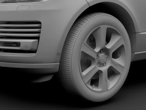 range rover vogue lwb l405 2018 3D Model