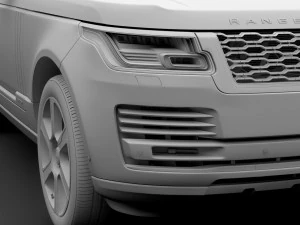 range rover vogue lwb l405 2018 3D Model