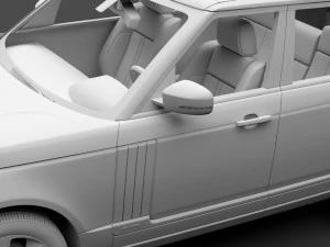 range rover vogue lwb l405 2018 3D Model