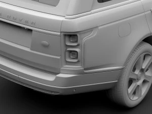 range rover vogue lwb l405 2018 3D Model