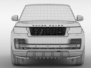 range rover vogue lwb l405 2018 3D Model