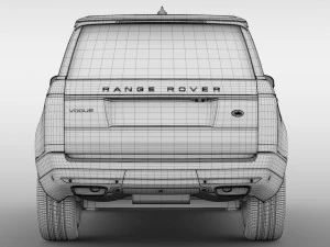 range rover vogue lwb l405 2018 3D Model