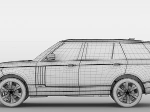 range rover vogue lwb l405 2018 3D Model